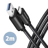 Cable USB3 A-C, M/M, 2m, 3A, AXAGON BUCM3-AM20AB