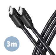 Cable USB3 C-C, M/M, 3m, 3A, AXAGON BUCM3-CM30AB