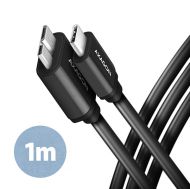 Cable USB3-C-Micro B, M/M,1m,AXAGON BUMM3-CM10AB