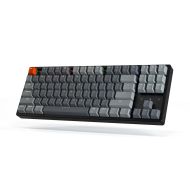 Геймърска Механична клавиатура Keychron K8, Aluminum, Hot-Swappable, TKL Gateron Optical Blue Switch, RGB LED ABS