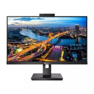 Монитор Philips 275B1H/00, 27" IPS WLED, 2560x1440@75Hz, 4ms GTG, 300cd/m2, 1000:1, DCR 50M:1, Adaptive Sync, FlickerFree, Low Blue Mode, 3Wx2, Webcam, Tilt, Height Adjust, Pivot, Swivel, DVI, HDMI, DP, USB hub