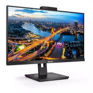 Монитор Philips 275B1H/00, 27" IPS WLED, 2560x1440@75Hz, 4ms GTG, 300cd/m2, 1000:1, DCR 50M:1, Adaptive Sync, FlickerFree, Low Blue Mode, 3Wx2, Webcam, Tilt, Height Adjust, Pivot, Swivel, DVI, HDMI, DP, USB hub