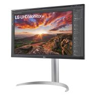 Монитор LG 27UP850N-W, 27" UHD 4K IPS, Anti-Glare, DCI-P3 95%, Cinema Screen, 5ms, 1200:1, 400 cd/m2, 3840x2160, HDR 400, MAXX Audio 5W x 2, USB type-C charging (up to 90W), HDMI, DisplayPort, AMD FreeSync, Headphone out, Tilt, Height (Range), Pivot