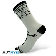 Чорапи ABYSTYLE HARRY POTTER Black & Grey Dobby, Черен/Сив