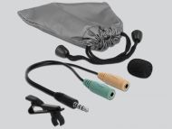 Микрофон с клипс Delock, За вратовръзка/ яка, 66279