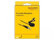 Микрофон с клипс Delock, За вратовръзка/ яка, 66279