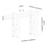 Стойка Neomounts by NewStar Flat Screen Wall Mount for video walls (pop-out / stretchable)