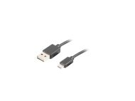 Кабел Lanberg USB MICRO-B (M)  ->  USB-A (M) 2.0 cable 1.8m easy-USB, black