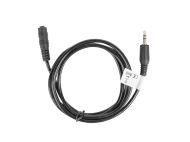 Кабел Lanberg extension cable mini jack 3.5mm M/F 3 pin 1.5m, black