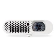 Мултимедиен проектор BenQ GS1 Portable, DLP, LED, 720p (1280x720), 100 000:1, 300 ANSI Lumens, 80"@1.4m, HDMI, USB reader, microSD reader, Keystone, WiFi, BT 4.0, Speakers 2x2W, Amazon Alexa, 8000mAh Battery, 3D Ready, 0.57 kg, White
