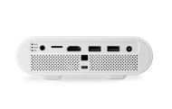 Мултимедиен проектор BenQ GS1 Portable, DLP, LED, 720p (1280x720), 100 000:1, 300 ANSI Lumens, 80"@1.4m, HDMI, USB reader, microSD reader, Keystone, WiFi, BT 4.0, Speakers 2x2W, Amazon Alexa, 8000mAh Battery, 3D Ready, 0.57 kg, White