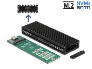 Външно чекмедже Delock за M.2 NVMe PCIe или SATA SSD, USB-C 3.2 Gen 2