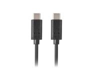 Кабел Lanberg USB-C M/M 2.0 cable 1m, black