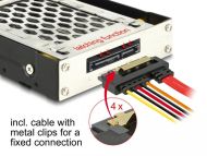 Преносимо чекмедже Delock 3.5&Prime;, За 1 x 2.5&Prime; SATA / SAS HDD / SSD, Защита от вибрации