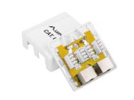Конектор Lanberg surface-mount box CAT.6 FTP shielded 2X RJ45, white