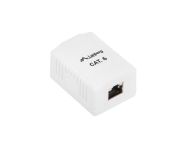 Конектор Lanberg surface-mount box CAT.6 FTP shielded 1X RJ45, white