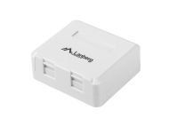 Конектор Lanberg empty surface-mount box for keystone 2-port