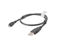 Кабел Lanberg USB MICRO-B (M)  ->  USB-A (M) 2.0 cable 0.5m, black