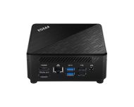 Настолен компютър MSI CUBI 5 10M-009BEU, Barebone Mini-PC, Intel Core i3-10110U, 2.10 GHz, without RAM (0GB), 2x DDR4 2666MHz SO-DIMMs, up to 64GB, NO SSD, NO HDD, 802.11 AC, BT 5, NO OS, 65W, 124 X 124 X 53.7 mm, 0.55 kg, Black