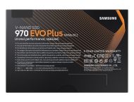 Твърд диск Samsung SSD 970 EVO Plus 1 TB M.2, PCIe Gen 3.0 x4 NVMe 1.3, V-NAND 3-bit MLC, Phoenix Controller, 256-bit Encryption, 1 GB DDR4 SDRAM, Read 3500 MB/s Write 3300 MB/s
