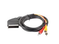 Кабел Lanberg cable SCART (EURO)-RCA x3 1.8m