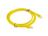 Кабел Lanberg patch cord CAT.5E 2m, yellow