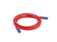 Кабел Lanberg patch cord CAT.6A FTP LSZH CCA 2m Fluke Passed, red