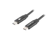 Кабел Lanberg USB-C M/M 2.0 cable 0.5m Quick Charge 4.0, black