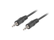 Кабел Lanberg mini jack 3.5mm M/M 3 pin cable 3m, black