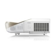 Мултимедиен проектор BenQ W1600UST Ultra Short Throw, DLP, 1080p, Home Cinema Projector, 100" screen from 170 mm, 140" screen from 373 mm, 3300 ANSI Lumens, 10 000:1, 2x VGA, 2x HDMI, Audio in/out, RS232, IR Receiver, Speakers 2x10W, 3D Ready, Optional 3D
