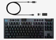 Клавиатура Logitech G915 Wireless TKL Keyboard, GL Linear Low Profile, Lightspeed Wireless, Lightsync RGB, Game Mode, Media Controls, Carbon