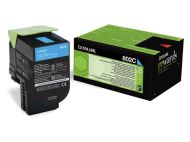 Консуматив Lexmark 80C20C0 CX310, 410, 510 Cyan Return Programme 1K Toner Cartridge