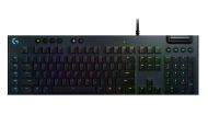 Клавиатура Logitech G815 Keyboard, GL Tactile Low Profile, Lightsync RGB, 5 Marco G-Keys, 3 On-Board Profiles, Game Mode, USB Passthrough Data/Power, Media Controls, Carbon