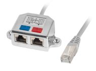 Адаптер Lanberg adapter LAN splitter RJ45 -> 2x RJ45 ftpad-0026-s