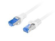 Кабел Lanberg patch cord CAT.6A FTP LSZH CCA 0.5m Fluke Passed, white