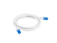 Кабел Lanberg patch cord CAT.6A FTP LSZH CCA 0.5m Fluke Passed, white