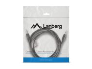 Кабел Lanberg mini jack 3.5mm M/M 3 pin cable 2m, black