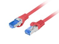 Кабел Lanberg patch cord CAT.6A FTP LSZH CCA 10m Fluke Passed, red