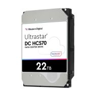 Твърд диск Western Digital Ultrastar 22TB ( 3.5", 512MB, 7200 RPM, SATA 6Gb/s, 512N SE NP3 )
