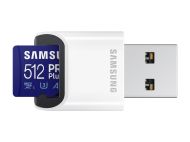 Памет Samsung 512GB Micro SD PRO Plus + Reader, Class10, Read 160MB/s - Write 120MB/s