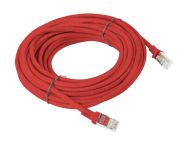 Кабел Lanberg patch cord CAT.5E 10m, red
