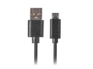 Кабел Lanberg USB MICRO-B (M)  ->  USB-A (M) 2.0 cable 1m, black QC 3.0