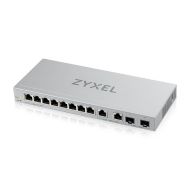 Комутатор ZyXEL XGS1210-12 v2, 12-Port Gigabit webmanaged Switch with 8 port 1G + 2-Port 2.5G + 2-Port SFP+