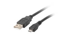 Кабел Lanberg USB MICRO-B (M)  ->  USB-A (M) 2.0 cable 0.3m, black