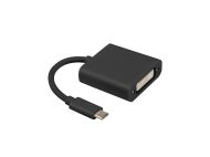 Адаптер Lanberg adapter USB type-c (m) -> DVI-I (f) (24+5), black