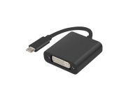Адаптер Lanberg adapter USB type-c (m) -> DVI-I (f) (24+5), black