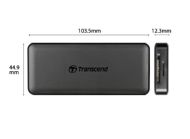 USB хъб Transcend 3-Port Hub, 1-Port PD, SD/MicroSD Reader, USB 3.1 Gen 2, Type C