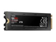 Твърд диск Samsung SSD 980 PRO Heatsink 2TB Int. PCIe Gen 4.0 x4 NVMe 1.3c, V-NAND 3bit MLC, Read up to 7000 MB/s, Write up to 5100 MB/s, Elpis Controller, Cache Memory 2GB DDR4