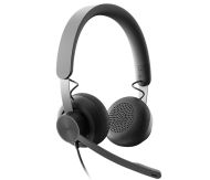 Слушалки Logitech Zone Wired USB Headset, UC, Noise-cancelling Microphone, Flexible Mic, Passive Noise Isolation, Inline controls, USB-C & USB-A, Graphite
