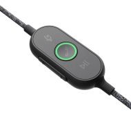 Слушалки Logitech Zone Wired USB Headset, UC, Noise-cancelling Microphone, Flexible Mic, Passive Noise Isolation, Inline controls, USB-C & USB-A, Graphite